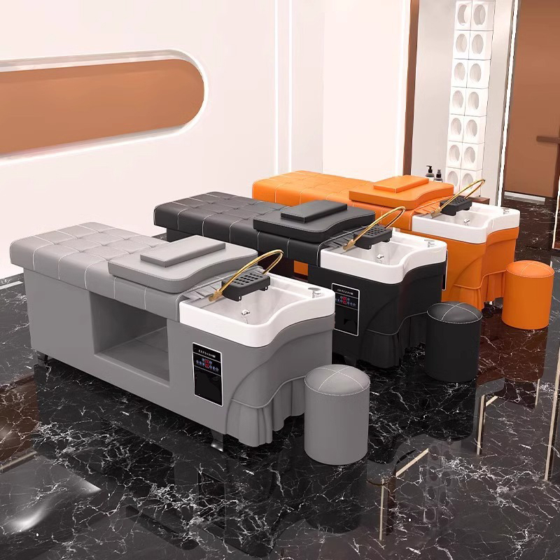 ZamiSpa Japanese Head Spa Bed And Sink | Luxury Shampoo & Scalp Treatment Bed | Built-in Plumbing, Water Circulation & Fumigation | Salon Spa Equipment - Image 3