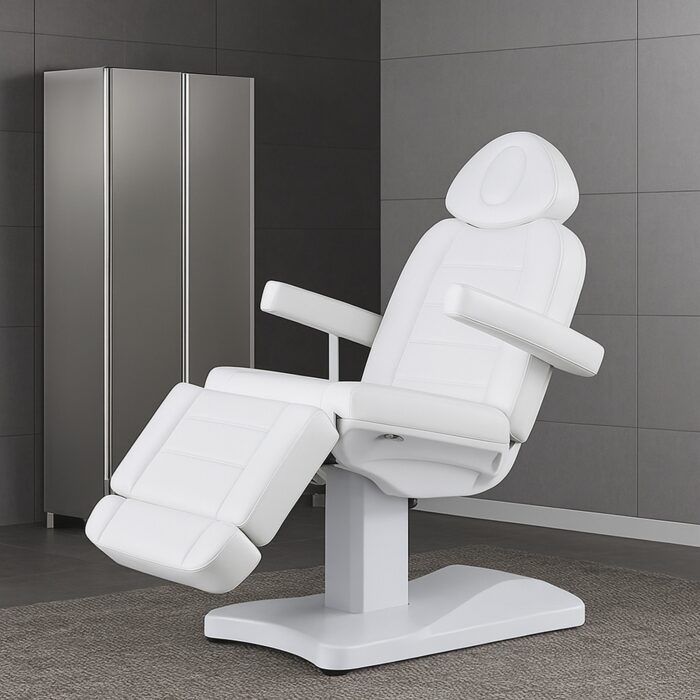 Ellington Adjustable Reclining Medical Chair Bed – Spa, Salon, Massage, Facial & Home Treatment Equipment With Removable Face Cut-Out Pillow