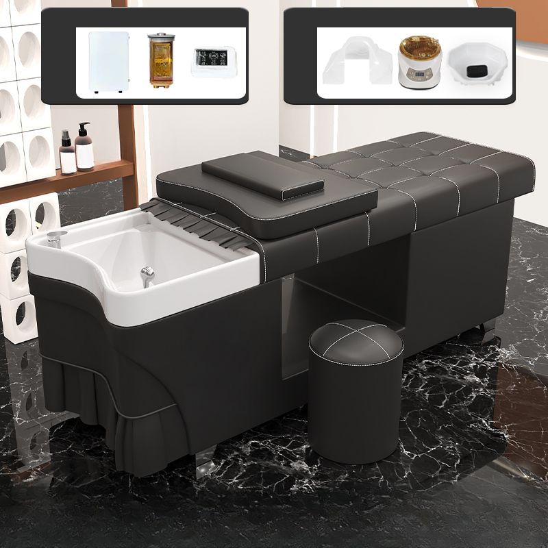 Japanese head spa bed with accessories