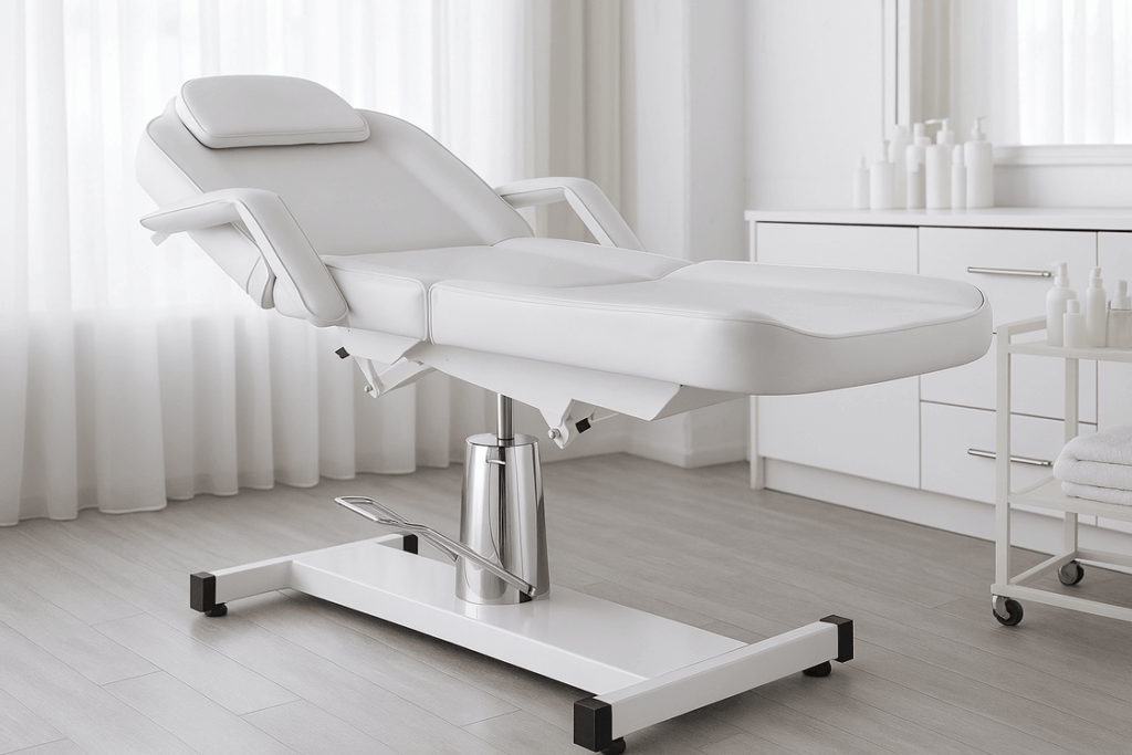 WillowLift 360° Hydraulic Massage Table – Adjustable Reclining Spa Chair with Lift & Removable Arms | Professional Esthetician Bed for Facials, Lash Extensions, Therapy, Salon Use